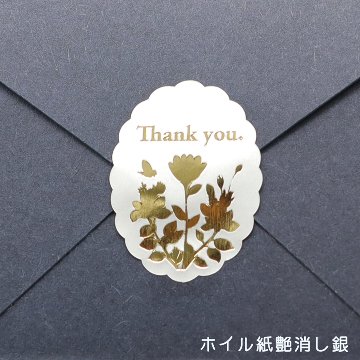 オリジナル 箔押しシール（一般紙）の画像