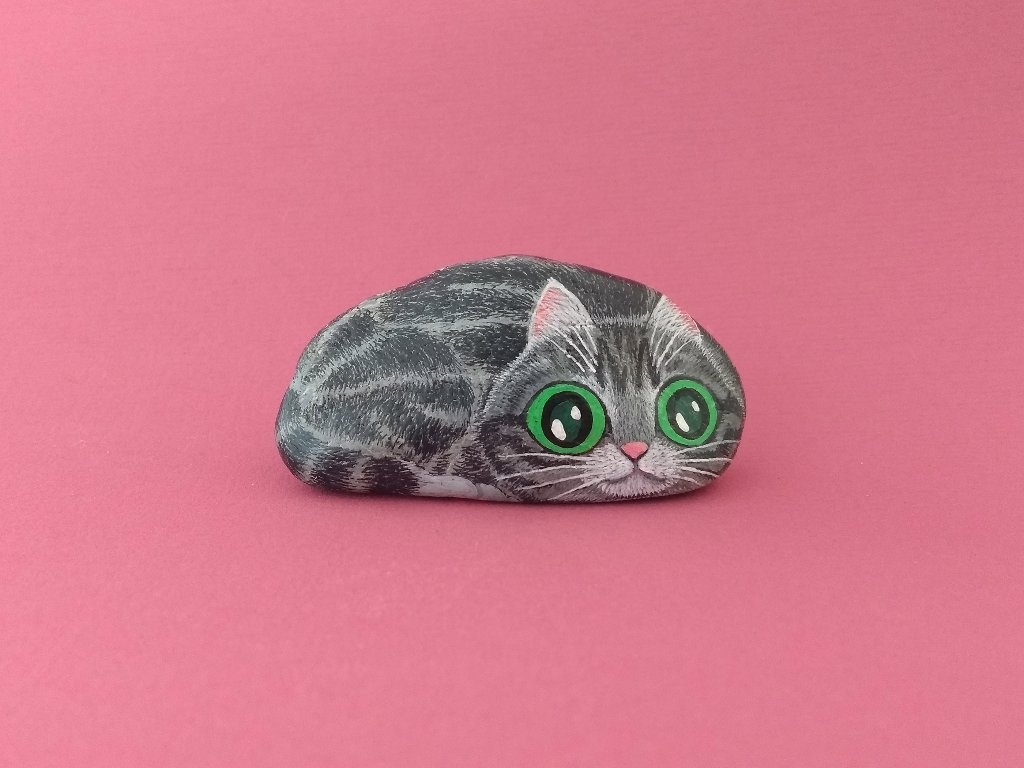 日本新作石アート　ストーンアート　猫　招き猫 コレクション