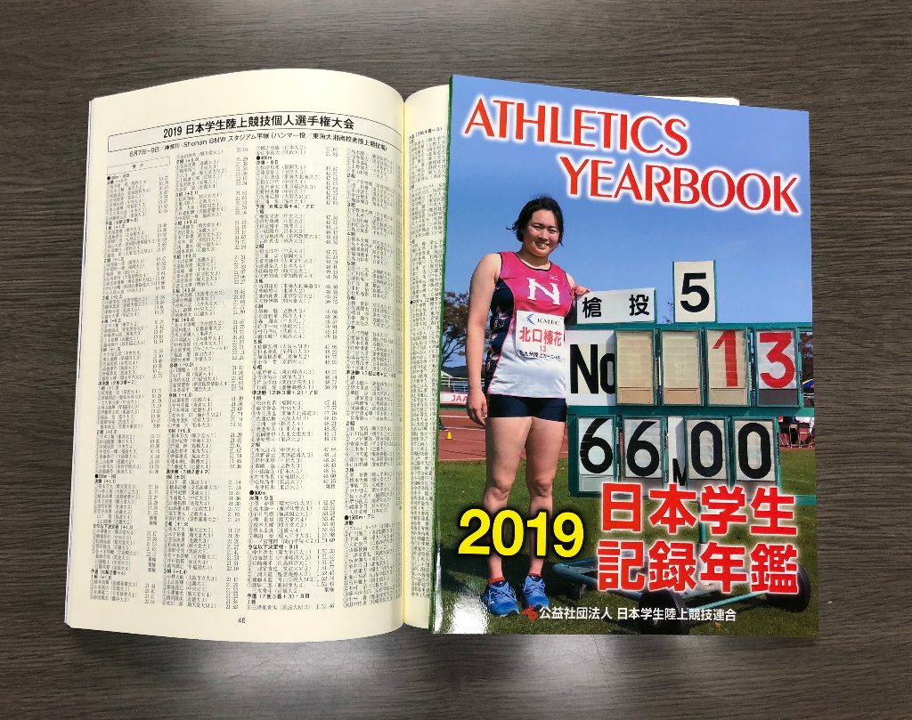2019日本学生記録年鑑の画像
