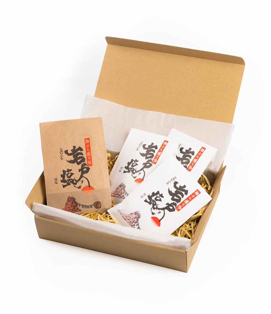 岩戸の塩Bセット（125ｇ×3、376ｇ×1袋入り）の画像