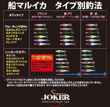 【24年NEW】IJ１１０３　JOKER　イカジャック１１WH　タイプ１　４本入　レッド/ライトブルー画像