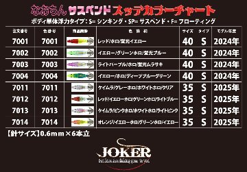 【25年NEW】７０１３　なおちんサスペンド３５　４本入　ケイムラ/ピンクホロ/ホワイトホロ/ライトピンク【限定生産】の画像