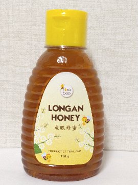 ロンガン（竜眼）蜂蜜　210g　　ロンガン（竜眼）の花から採取された天然蜂蜜です　香り:ジャスミン、味:黒糖と言われています画像