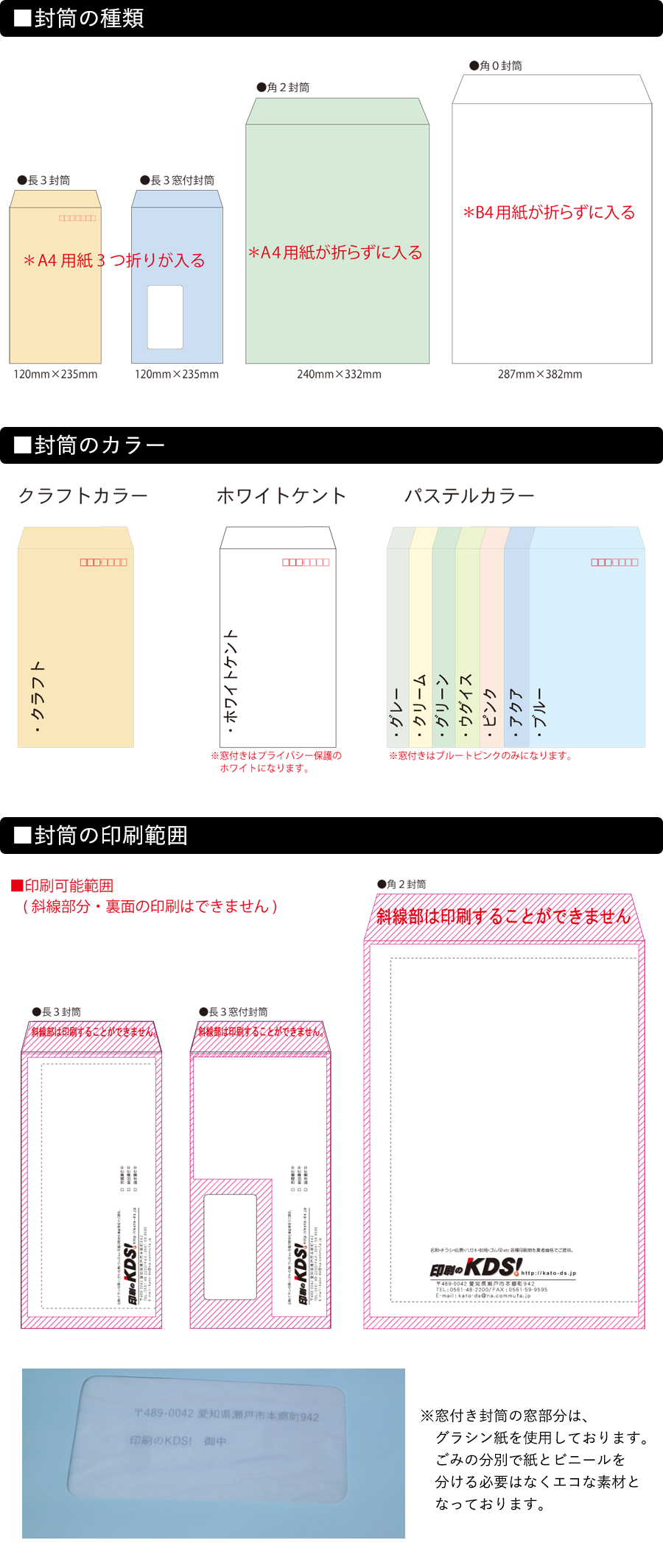 封筒 枚数 封筒サイズ カラーから選ぶ封筒印刷 100枚3 0円 印刷のkds