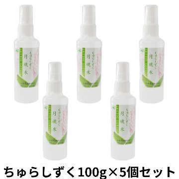 ちゅらしずく月桃水100ml×5個セット アクアグリーン沖縄 ハーブ 月桃 化粧水 持ち運び用 スプレータイプ の画像