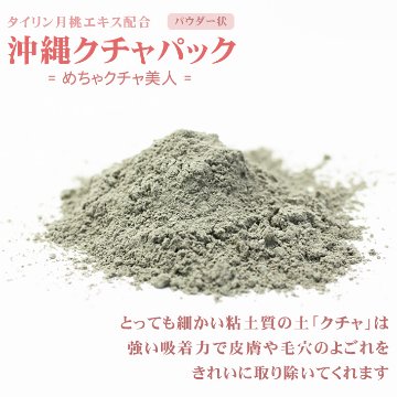 沖縄クチャパック100g×5個セット アクアグリーン沖縄 琉球クチャ 粉末 泥石鹸  海泥 の画像