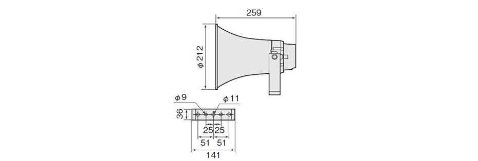 パナソニック WT-HS110 トランペットスピーカーの画像