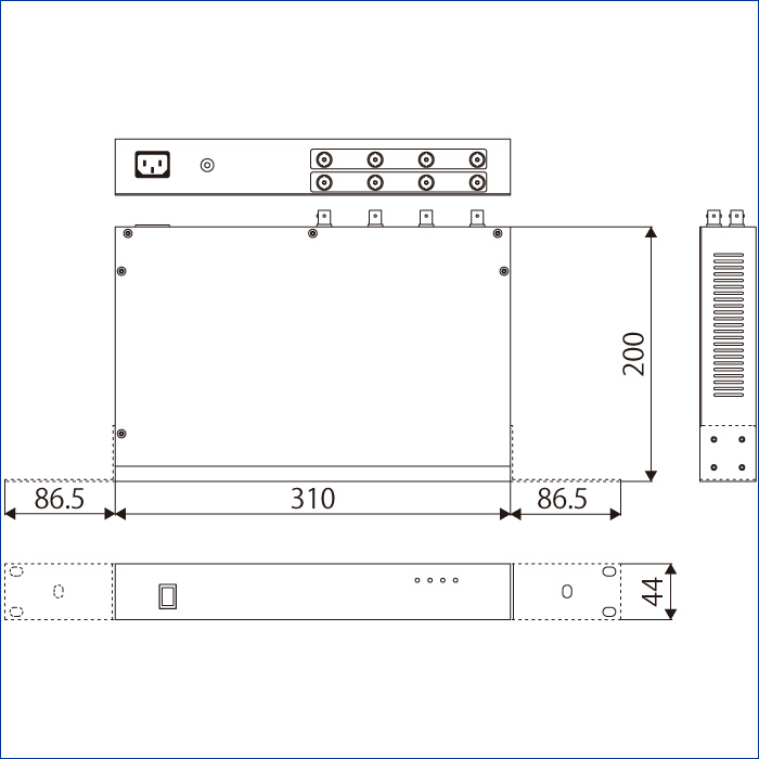 パナソニック WV-AU104 HDアナログカメラ駆動ユニット Panasonicの画像