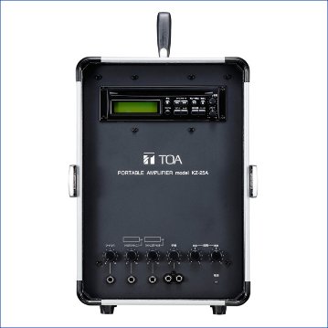 TOA KZ-25A ポータブルアンプ 移動用PAアンプ 20W スピーカー付 きとみ電器