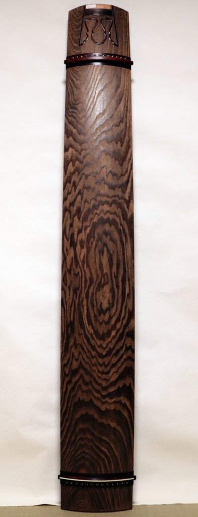 13絃琴　紅木半玉　会津材　 クリ甲　親子綾杉の画像