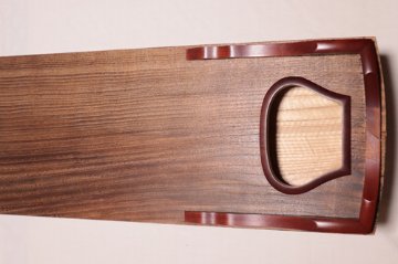 13絃琴　紅木半玉　会津材　 クリ甲　親子綾杉の画像