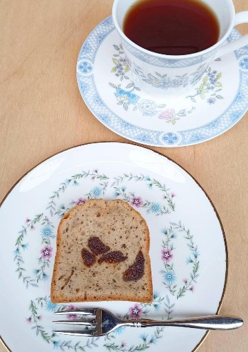 パウンドケーキ（有機ドライいちじく＆アールグレイ）1カットの画像