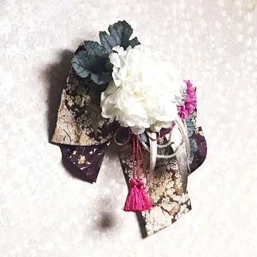 造花・アートフラワー　金襴帯ガーランド（浮舟）の画像