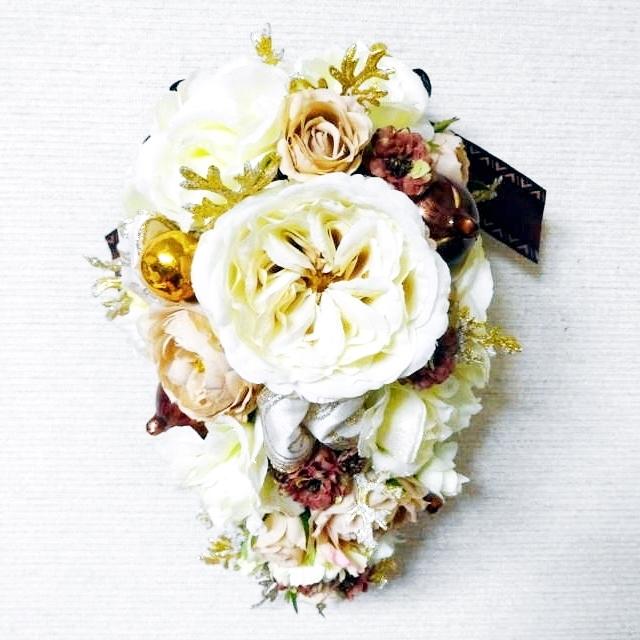 造花・アートフラワー　薔薇のガーランドの画像