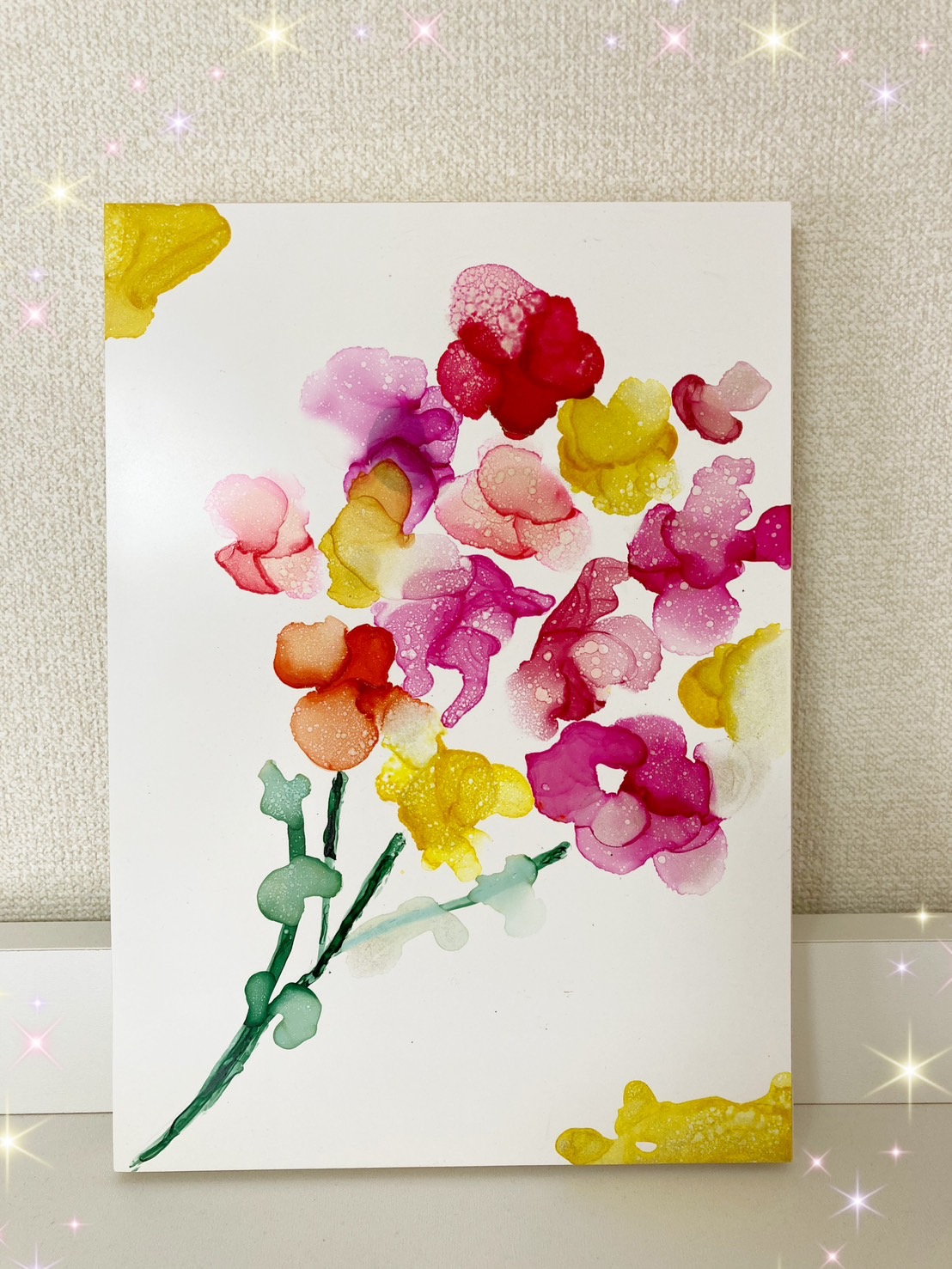 あなただけの守り絵「お花の妖精」ヒーリングレター付きの画像