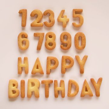 HAPPYBIRTHDAYと数字セットの画像