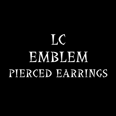 LC EMBLEM PIERCED EARRINGS画像