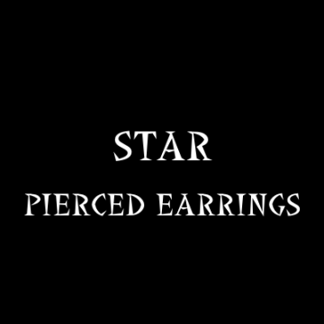 STAR PIERCED EARRINGS画像