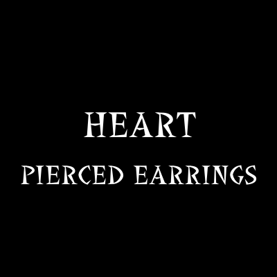 HEART PIERCED EARRINGS画像