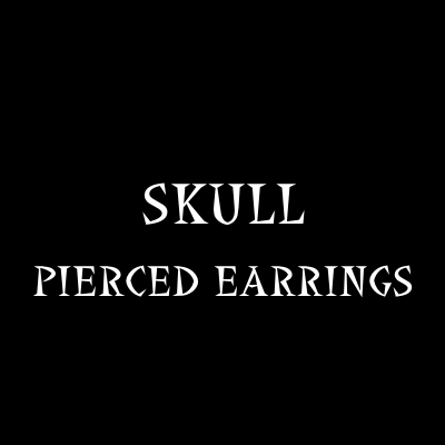 SKULL PIERCED EARRINGSの画像
