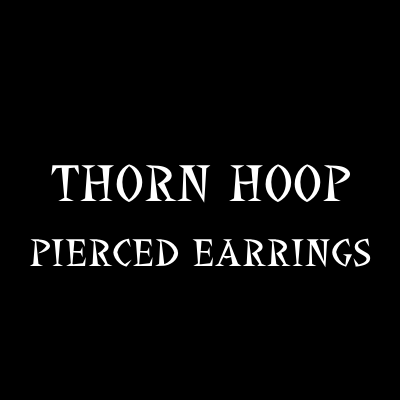 THORN HOOP PENDULUM PIERCED EARRINGS画像