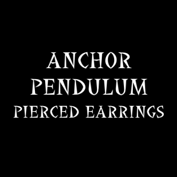 ANCHOR PENDULUM PIERCED EARRINGS画像
