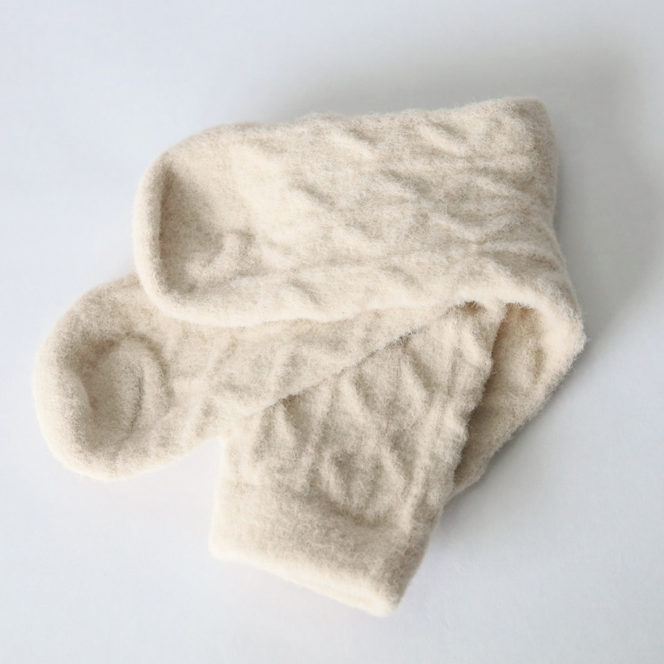 ウール（羊毛）混でふわもこ靴下「ポッポ」　冬の普段使いの靴下に。の画像