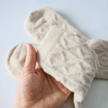 ウール（羊毛）混でふわもこ靴下「ポッポ」　冬の普段使いの靴下に。の画像