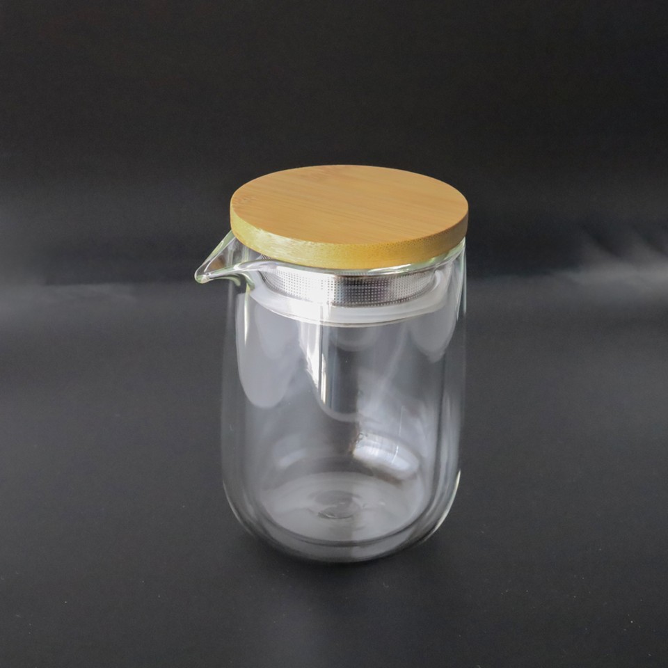 一人分にちょうどいい280ml　二層断熱 ガラス茶器【ギフトボックス入り】の画像