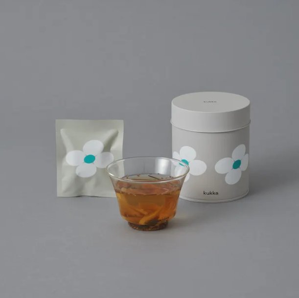 【可愛い缶入り】そのまま食べられる和漢素材を調合したノンカフェインティーの画像