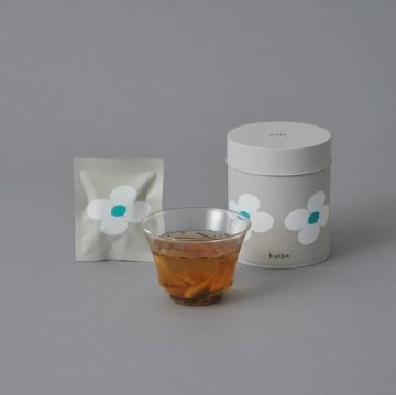 【可愛い缶入り】そのまま食べられる和漢素材を調合したノンカフェインティーの画像