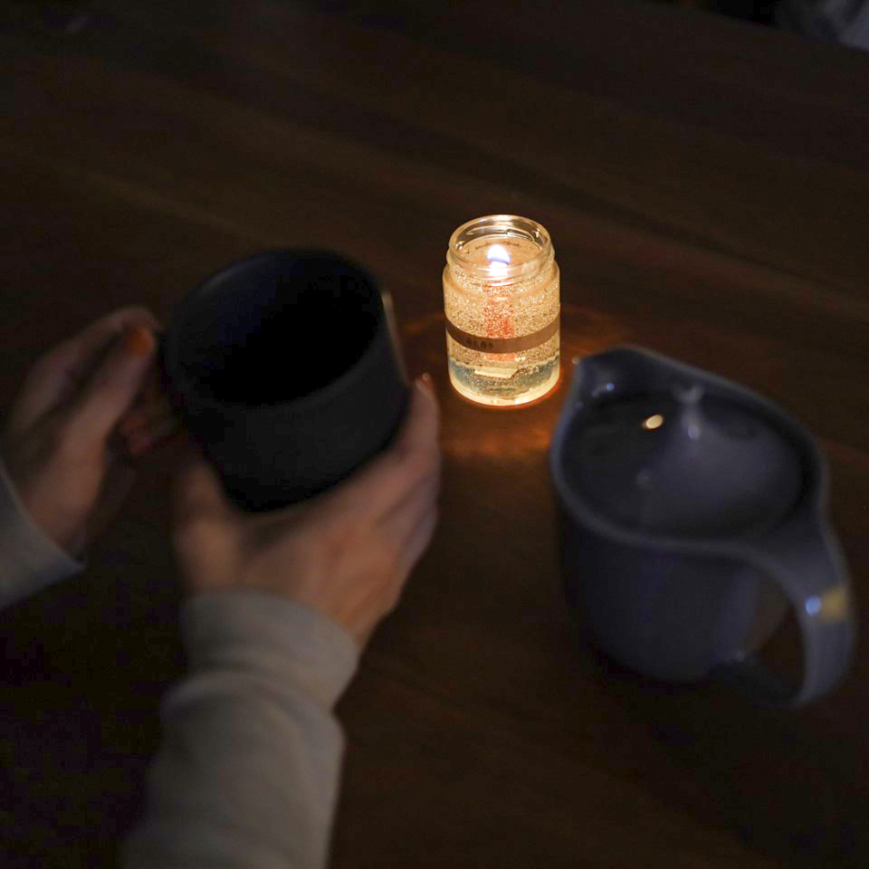 巡る癒しのギフトボックスセット（アロマキャンドル、重炭酸イオン入浴剤、なつめ茶、紅花ブレンド茶）の画像