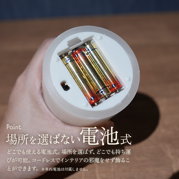 ゆらゆらと揺らめくLEDキャンドルライト【3サイズセット】の画像