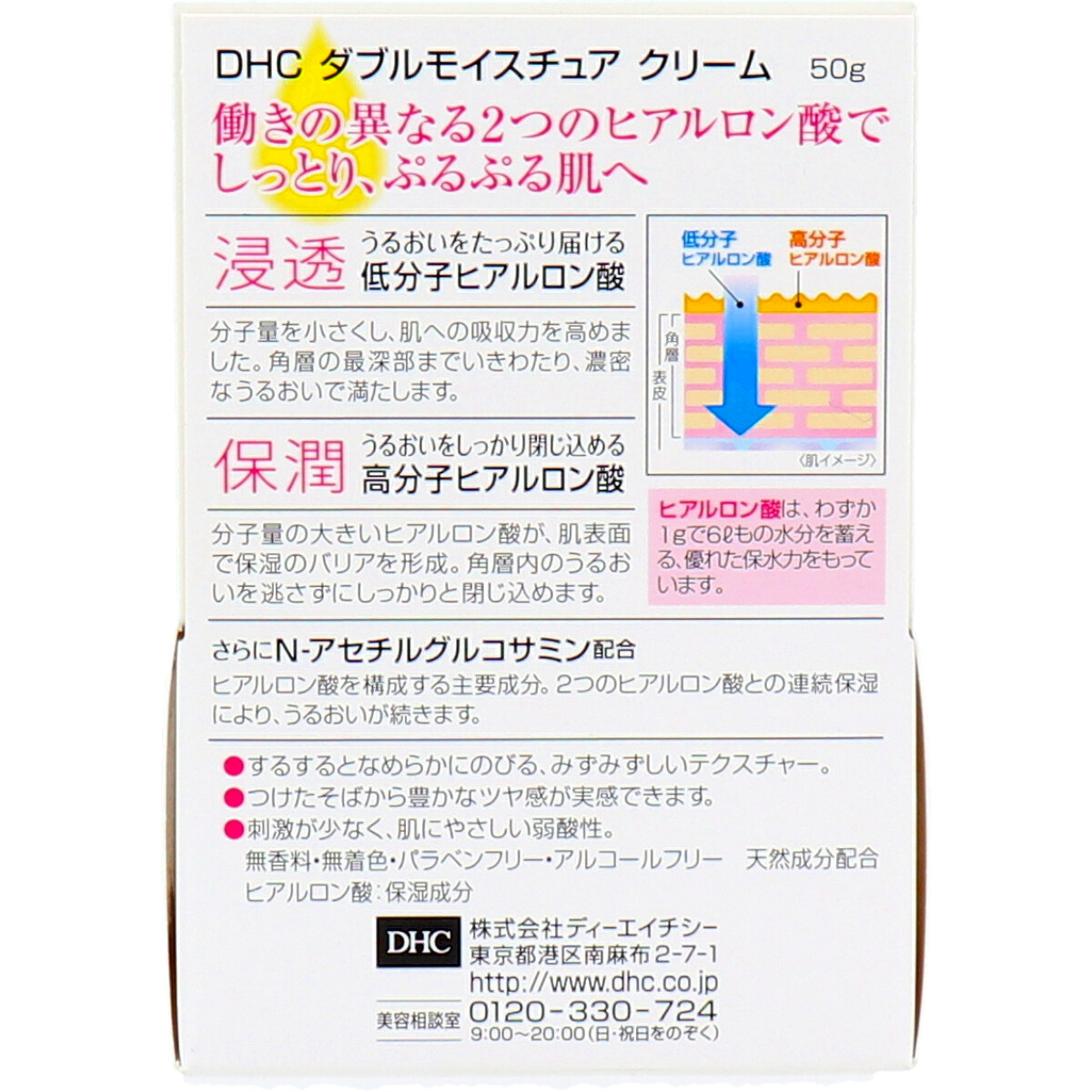 ＤＨＣ　ダブルモイスチュア　クリーム　５０ｇの画像