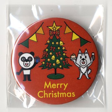 バッジ「Merry Christmas Red」の画像