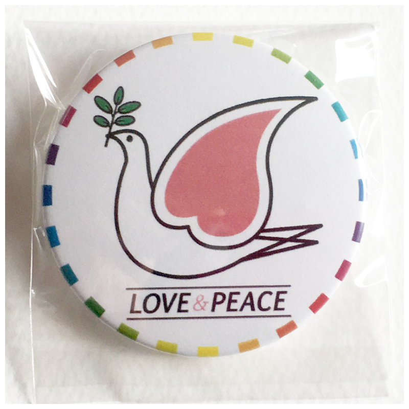 バッジ「LOVE ＆ PEACE NO.1」の画像