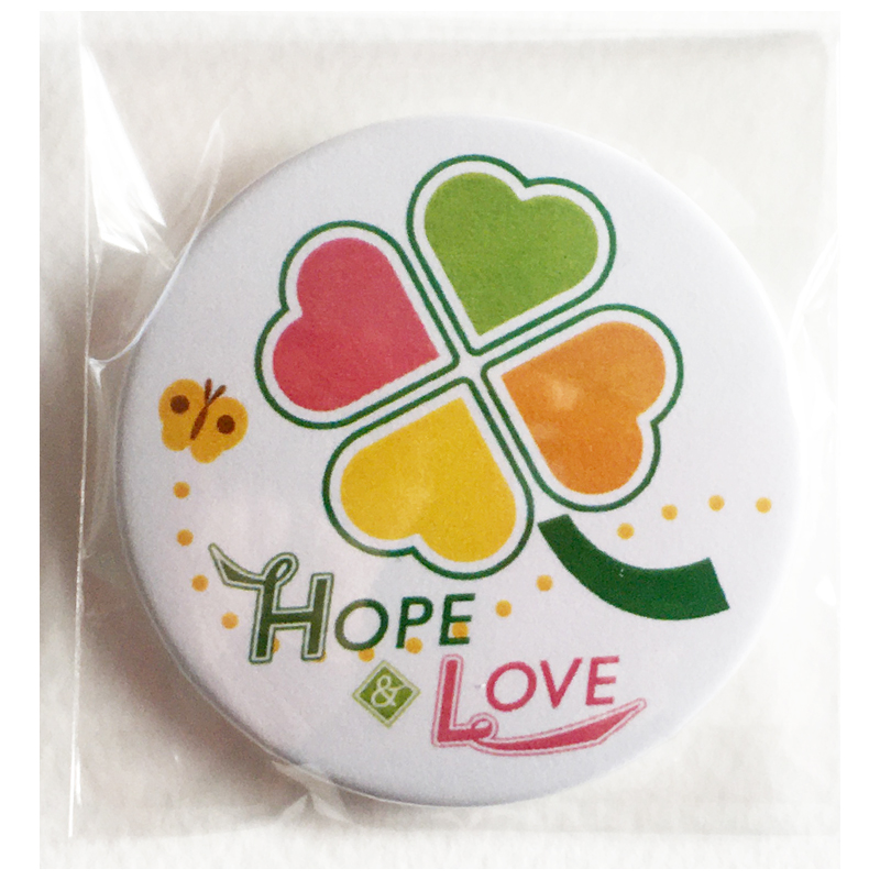 バッジ「HOPE & LOVE NO.1」の画像