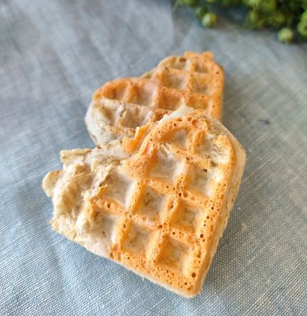 オートミールワッフル　チーズの画像
