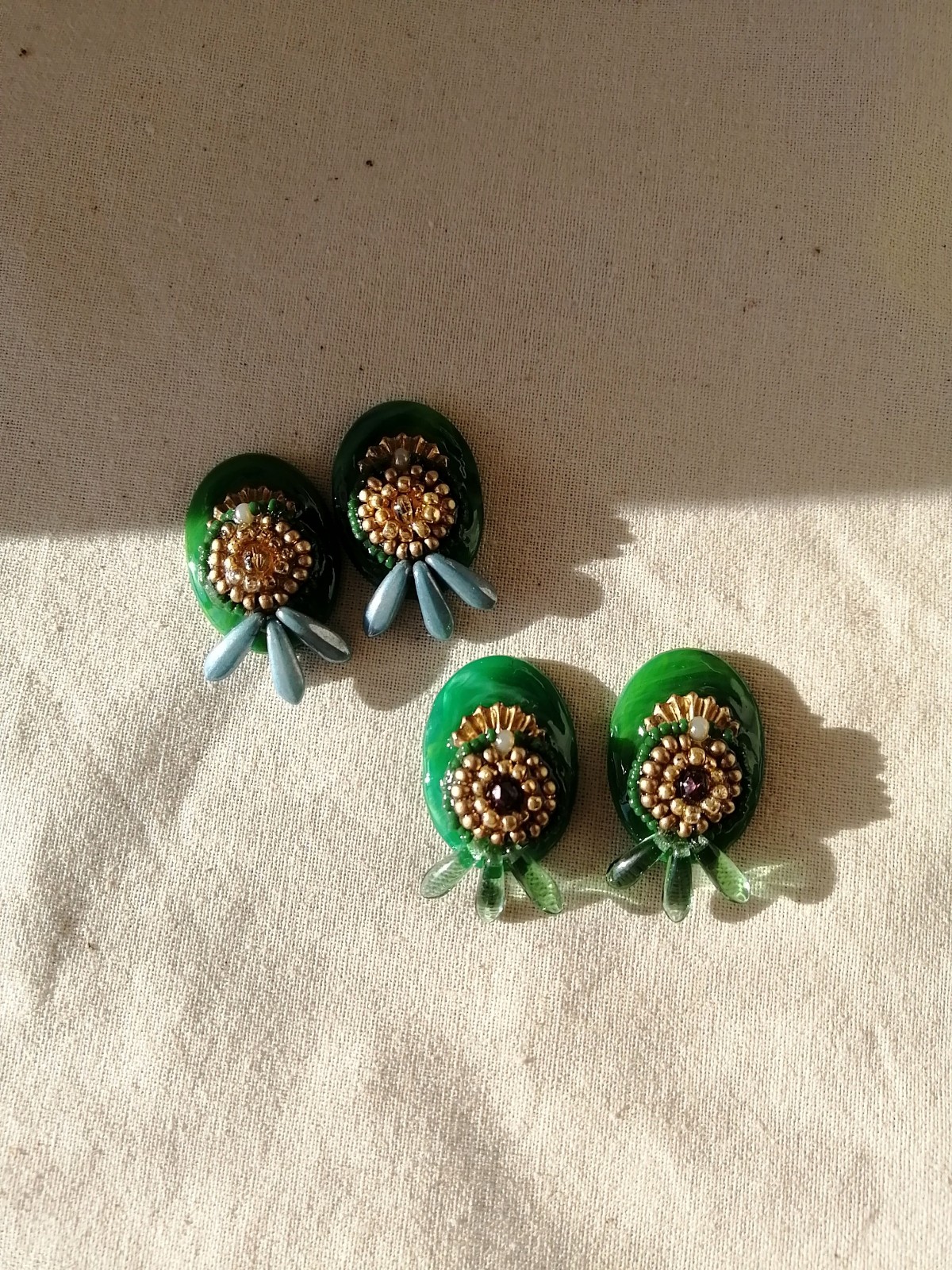  Green Vintage earringsの画像