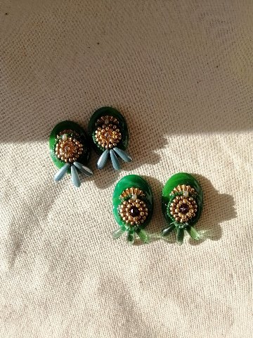  Green Vintage earringsの画像