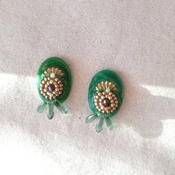  Green Vintage earringsの画像