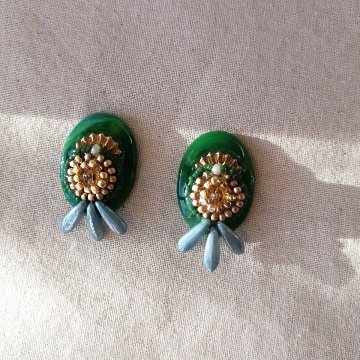  Green Vintage earringsの画像