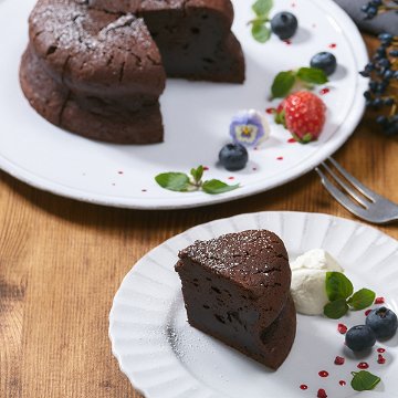 ＜ギフトセット＞ガトーショコラ＆グリーンコーヒー【花のパッケージ】画像