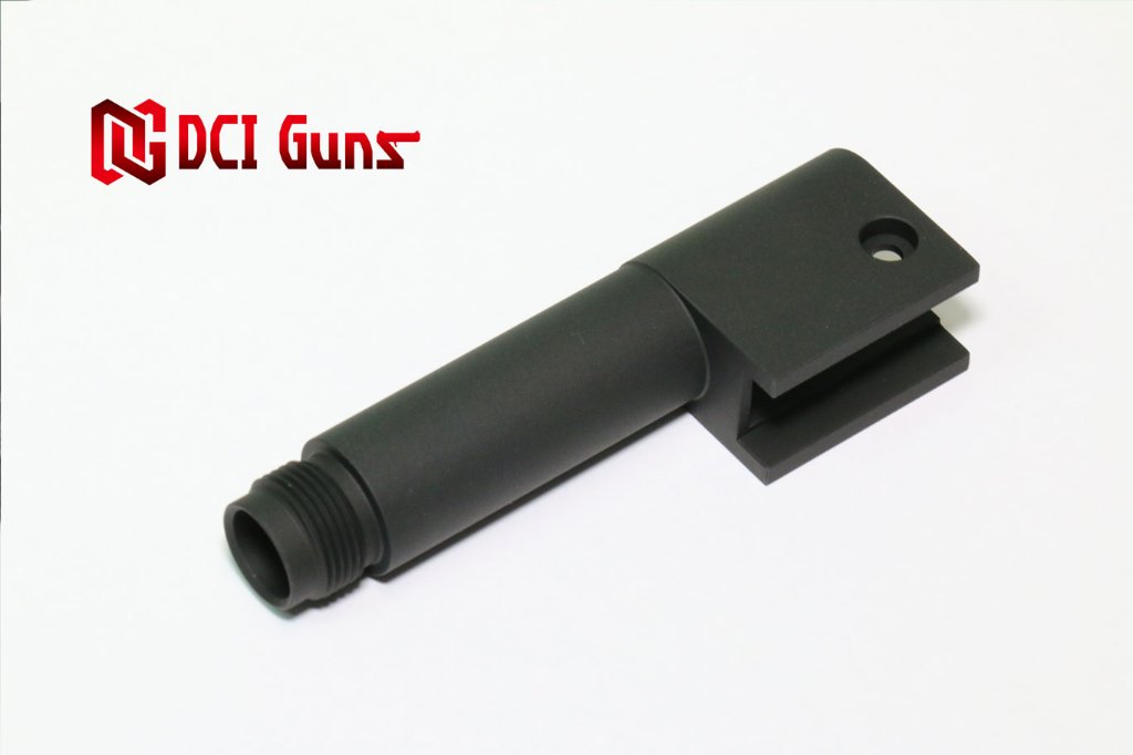 14mm逆ネジメタルアウターバレル マルイ 固定ガス SOCOM Mk23用BK ブラック 黒の画像