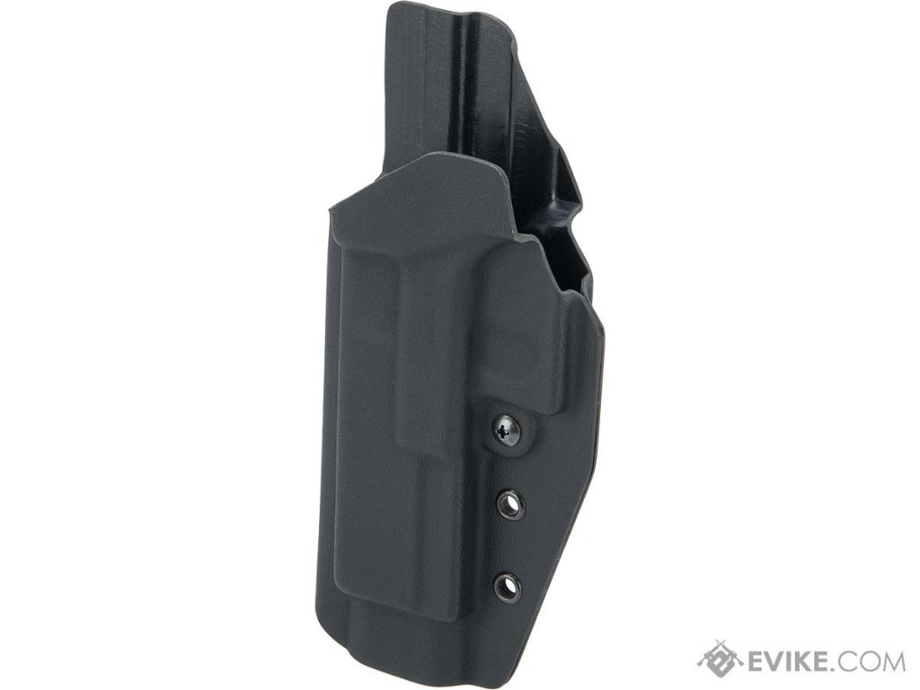 MC Kydex Airsoft Elite Series Pistol Holster for Glock 17/22/33 (Model: Black / No Attachment / Leftの画像
