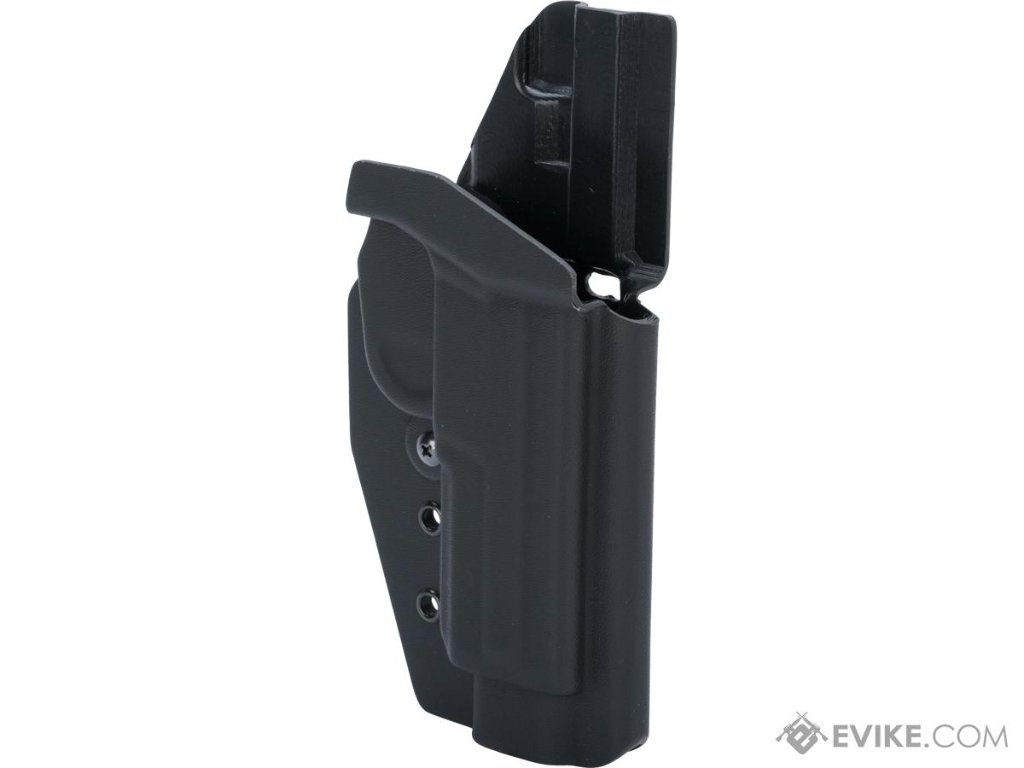 MC Kydex Airsoft Elite Series Pistol Holster for FNX 45 Pistols (Model: Black / No Attachment / Righの画像