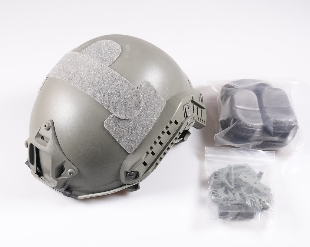 6mmProShop Advanced PJ Type Tactical Airsoft Bump Helmet (Color: Foliage Green / Medium - Large)の画像