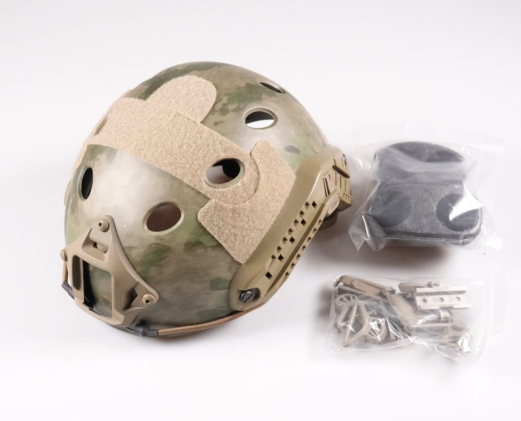6mmProShop Advanced PJ Type Tactical Airsoft Bump Helmet (Color: A-TACS FG / Medium - Large)の画像