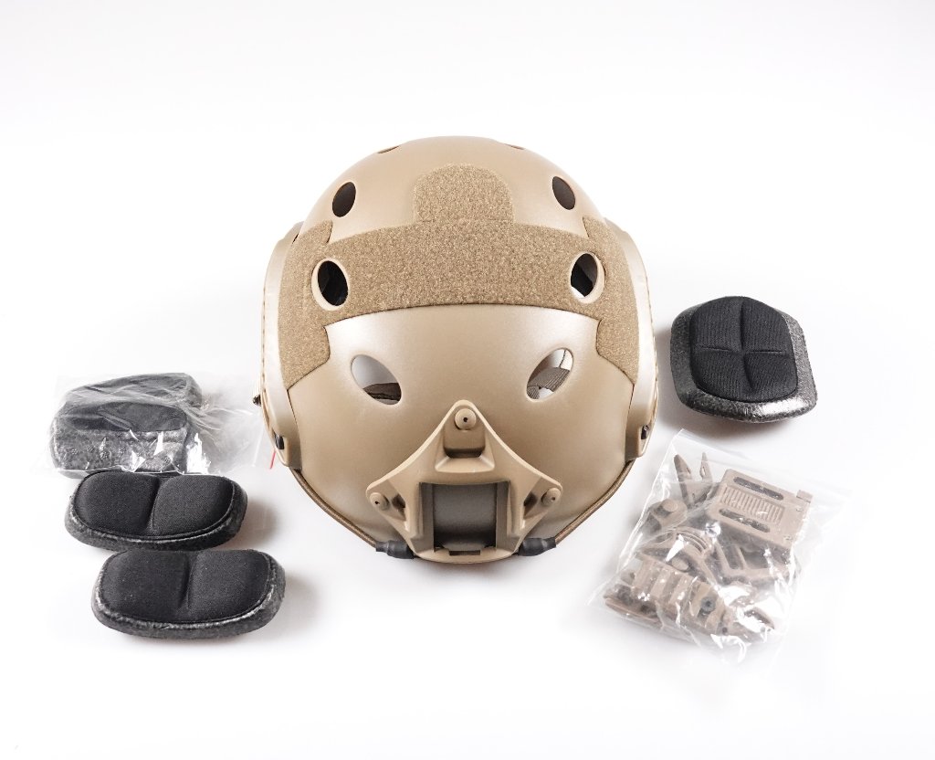 6mmProShop Advanced PJ Type Tactical Airsoft Bump Helmet (Color: Dark Earth / Medium - Large)の画像