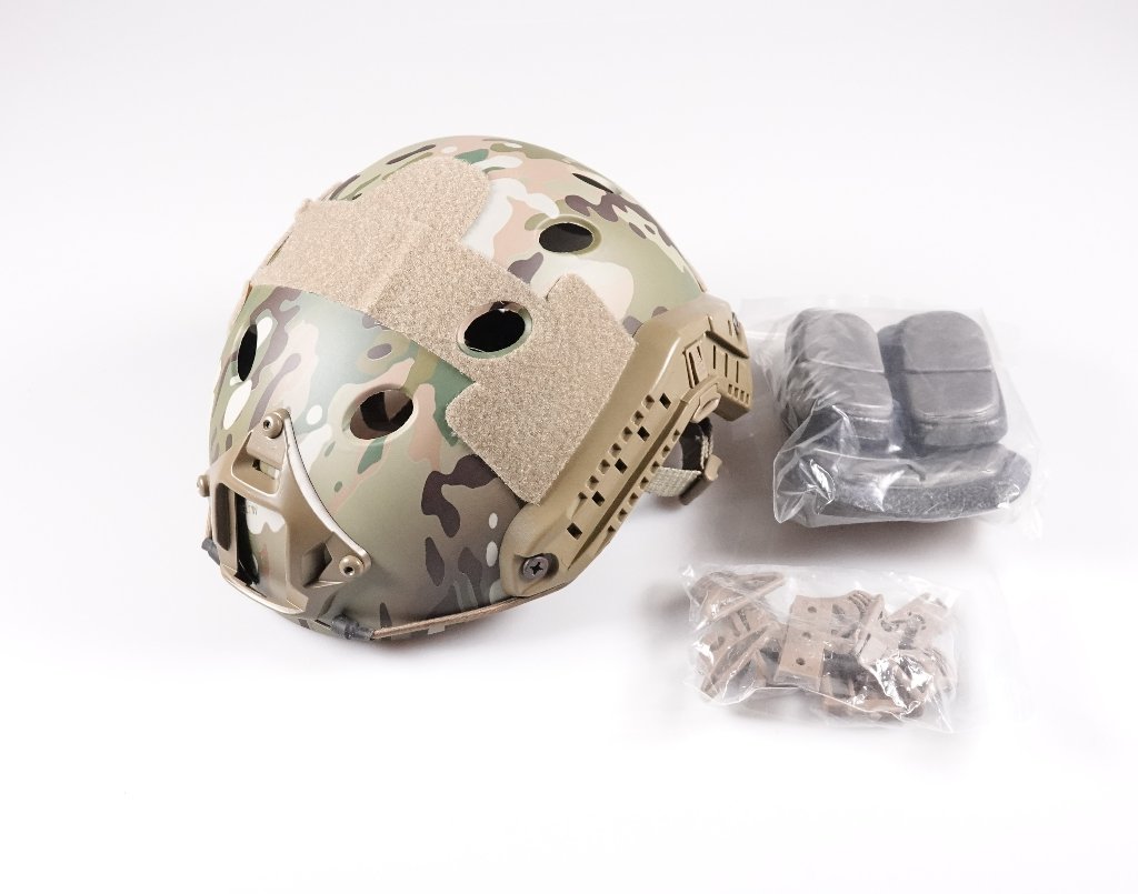 6mmProShop Advanced PJ Type Tactical Airsoft Bump Helmet (Color: Full Multicam / Medium - Large)の画像